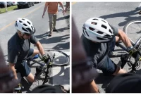 New Joe Biden Bike Video Biden Falling Off Bike Video