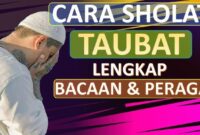 Tata Cara Niat dan Tutorial sholat taubat